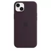 Silicone hoes Apple iPhone 14 Plus bordeaux MagSafe cover