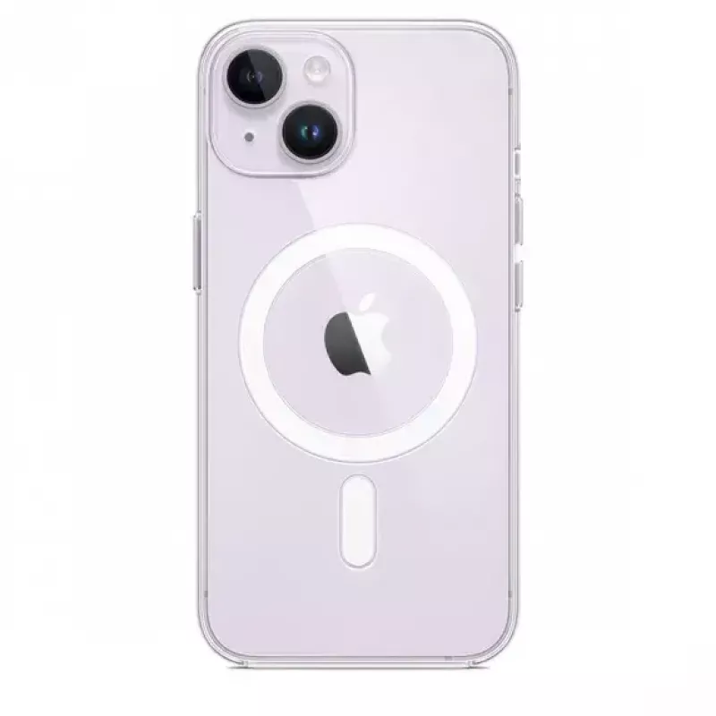 Clear Case hoes Apple iPhone 14 transparant MagSafe