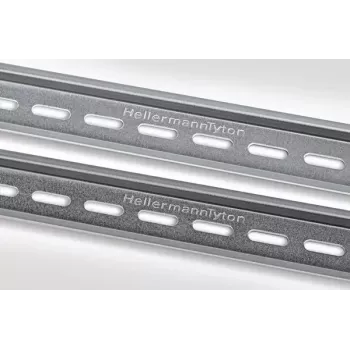 Kabelgoot accessoire HellermannTyton 181-47101 — staal, 35 mm breed, 15 mm hoog
