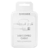 USB-kabel Samsung EP-DG930 1,5 m USB-A USB-C/Micro-USB-B wit