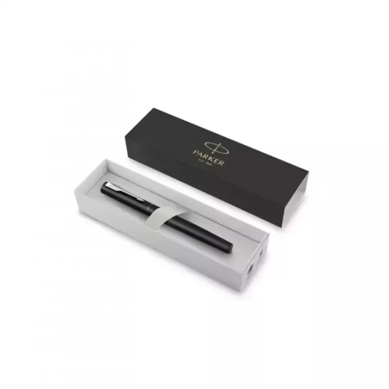 Balpen Parker Vector XL zwart RVS