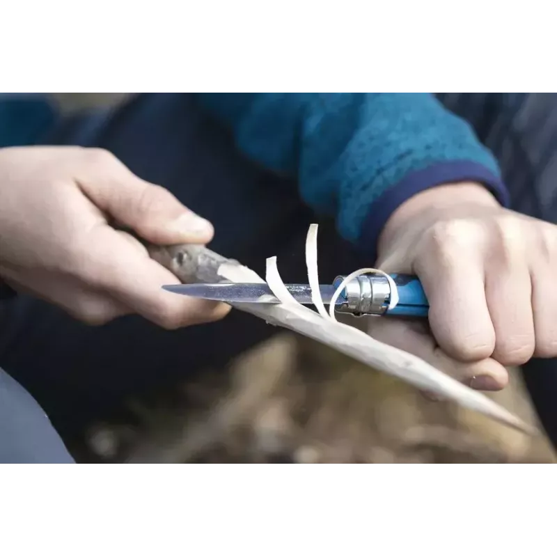 Mes Opinel N°07 Camper/scout blauw 001898 opvouwbaar lemmet