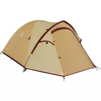 Tent COLEMAN Darwin 3 Plus Summer – 3-persoons, zomermodel, beige/donkerrood