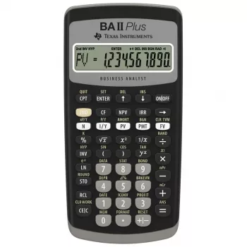 Financiële rekenmachine Texas Instruments BA-II Plus Pocket zwart