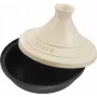 Gietijzeren tajine Staub 20 cm rond crème, model 40509-394