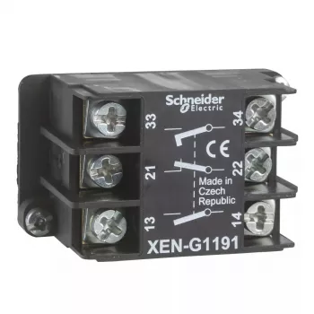 Hulpcontact Schneider Electric XENG1191, zwart, hulpcontactmodule