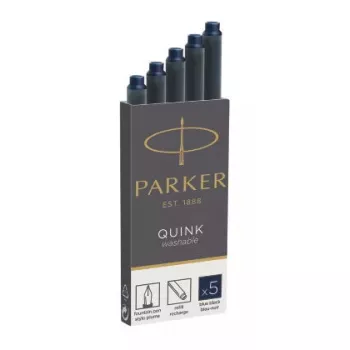 Parker 1950385 inktpatroon zwart, blauw 5 st.