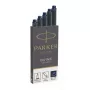 Parker 1950385 inktpatroon zwart, blauw 5 st.