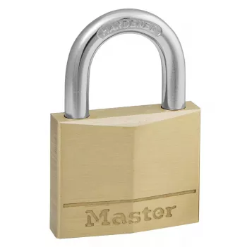 Hangslot MASTER LOCK 40mm massief messing lichaam sleutelslot gelijksluitend
