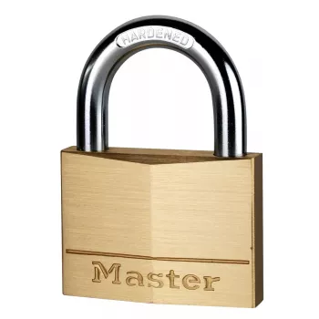 Hangslot MASTERLOCK 70 mm massief messing lichaam, model 170EURD