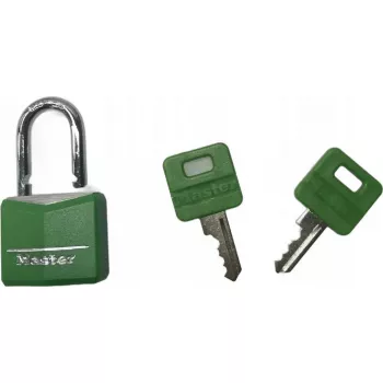 Hangslot MASTERLOCK 30 mm breed, omhulde massieve aluminium behuizing, verschillende kleuren