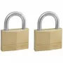 Hangslot MASTERLOCK 50 mm massief messing lichaam, 2-pack, cilindrische beugel