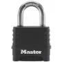 Hangslot MASTER LOCK M178EURD 57 mm breed Excell-zinkbehuizing zelf instelbare combinatie zwart