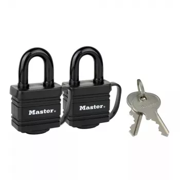 Hangslot MASTER LOCK 7804EURT 2 x 40 mm gelamineerd staal zwart