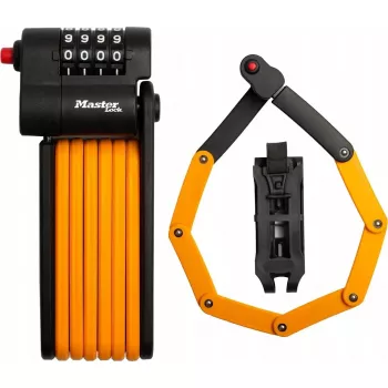 Cijfer-vouwslot voor fietsen MASTERLOCK 8336EURDPRO — robuuste vouwconstructie, cijfercode