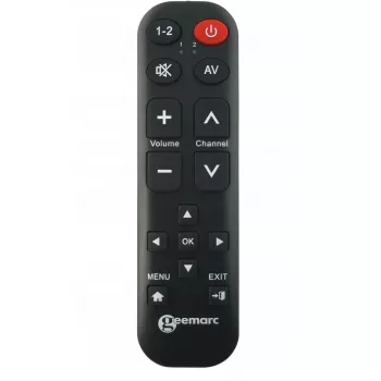 Afstandsbediening Geemarc TV-15 – universele tv-afstandsbediening met grote letters en leermodus