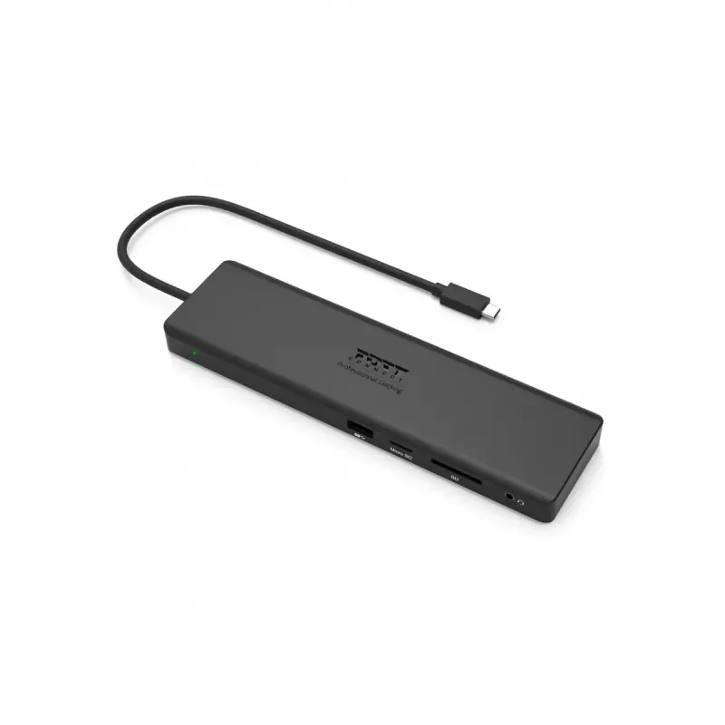 Laptop-dockingstation Port Replicator Port Designs 901906-W USB 3.2 Gen 2 Type-C zwart