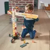 JANOD Grote hijskraan meerkleurig beukenhout 3-8 jaar