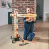 JANOD Grote hijskraan meerkleurig beukenhout 3-8 jaar