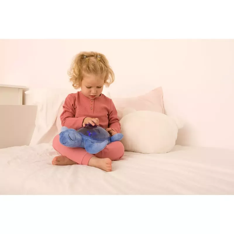 Nachtlampje vrijstaand Cloud B Tranquil Turtle blauw automatische uitschakeling