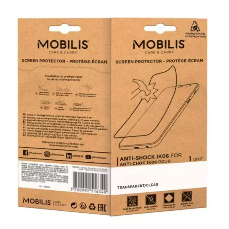 Schermbescherming Mobilis 036289 Samsung Galaxy A14 4G 5G transparant