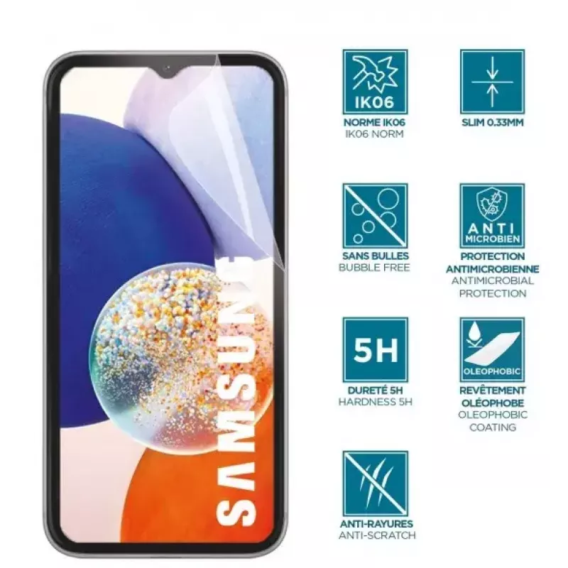 Schermbescherming Mobilis 036289 Samsung Galaxy A14 4G 5G transparant