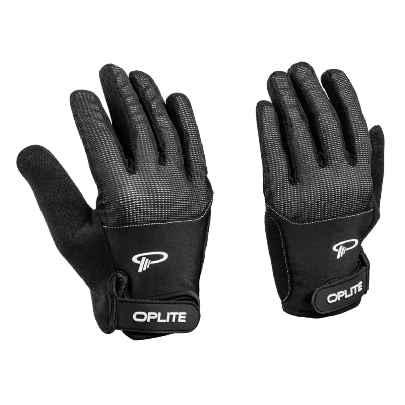 Oplite simracing-handschoenen L zwart kunstleer polyester siliconen spandex