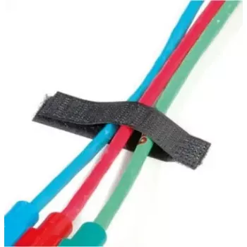 Kabelorganizer Velcro ONE-WRAP lint 16 x 70 mm zwart, per stuk