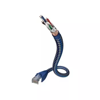 Netwerkkabel Inakustik 004803005 RJ-45 Cat6 0,5 m blauw zilver
