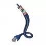 Netwerkkabel Inakustik 00480301 RJ-45 Cat6 1 m blauw zilver