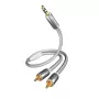 Audiokabel Inakustik 004100015 1,5m 3,5mm 2 x RCA wit