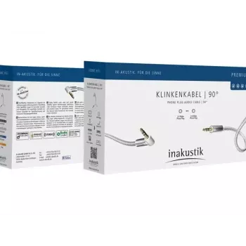 Audiokabel Inakustik 004104015 1,5 m 3,5 mm zilver wit