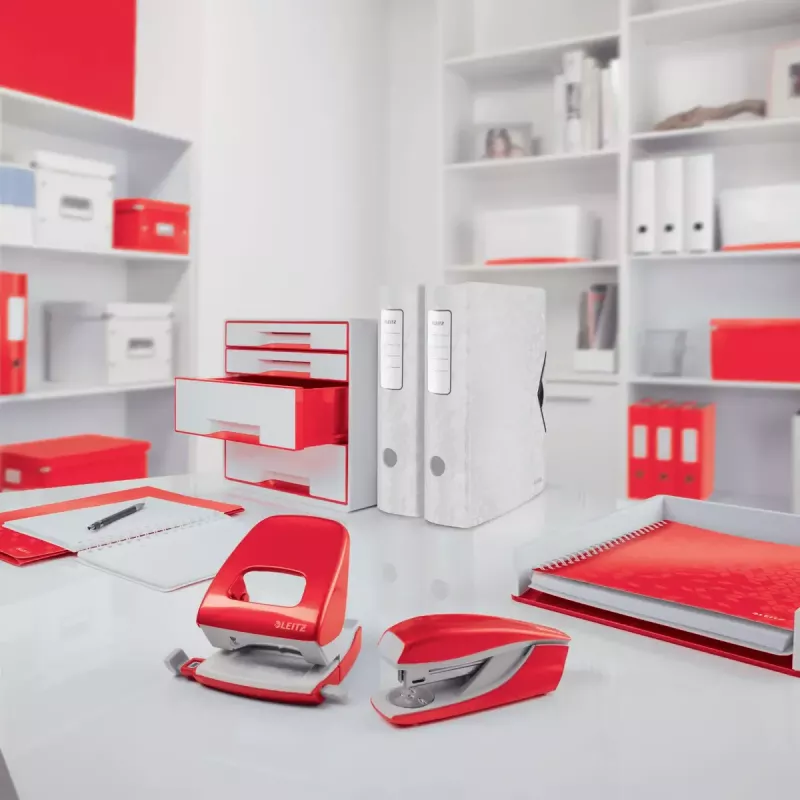 Klembord Leitz WOW A4 metaal polyfoam rood 75 vel