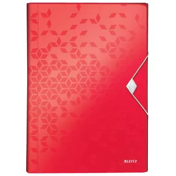 Insteekhoesmap Leitz WOW rood A4 polypropyleen PP