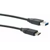 USB-kabel Schwaiger CK 3141 USB 3.2 Gen 1 1m USB A USB C zwart