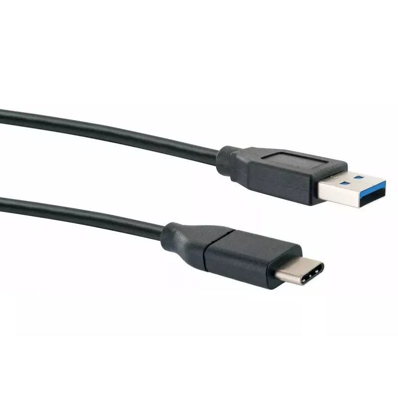 USB-kabel Schwaiger CK 3141 USB 3.2 Gen 1 1m USB A USB C zwart