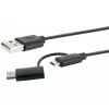 Schwaiger USB-kabel CK 3112 USB 2.0 1m USB A Micro-USB B zwart