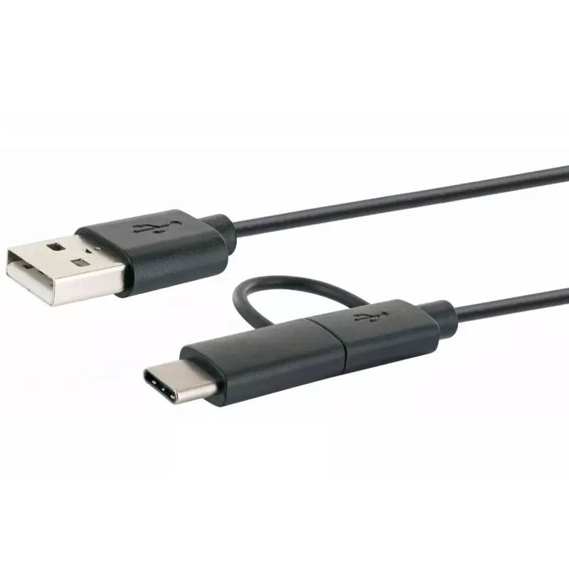 Schwaiger USB-kabel CK 3112 USB 2.0 1m USB A Micro-USB B zwart