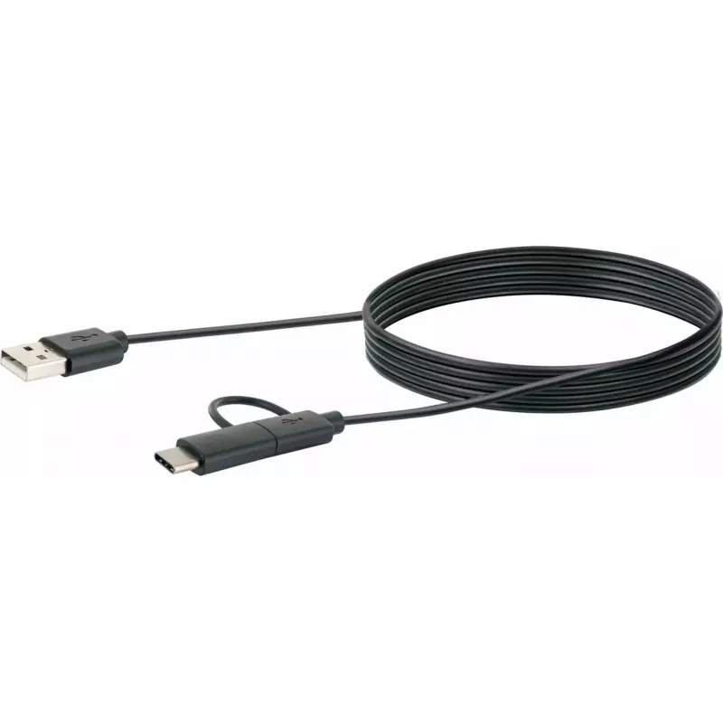 Schwaiger USB-kabel CK 3112 USB 2.0 1m USB A Micro-USB B zwart