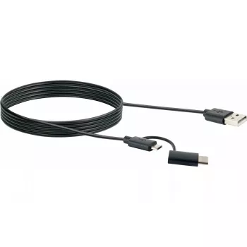 Schwaiger USB-kabel CK 3112 USB 2.0 1m USB A Micro-USB B zwart
