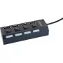 USB-hub Schwaiger UH4013 2.0 480 Mbit/s zwart