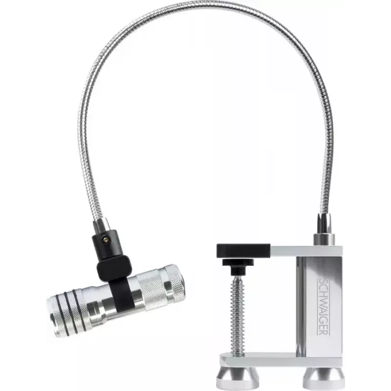Grilllamp Schwaiger GLED0030 zwart zilver aluminium rubber batterij 0,5 W