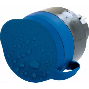 Stopcontact Schwaiger SOAW0044 blauw grijs IP44 230V 16A