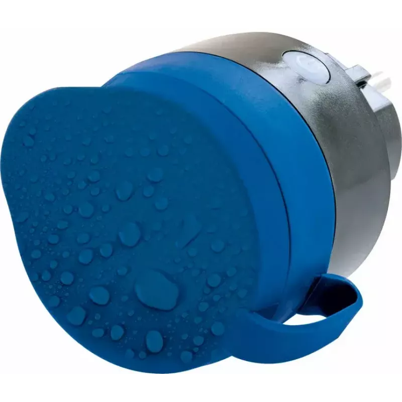 Stopcontact Schwaiger SOAW0044 blauw grijs IP44 230V 16A