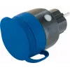 Stopcontact Schwaiger SOAW0044 blauw grijs IP44 230V 16A