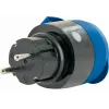 Stopcontact Schwaiger SOAW0044 blauw grijs IP44 230V 16A