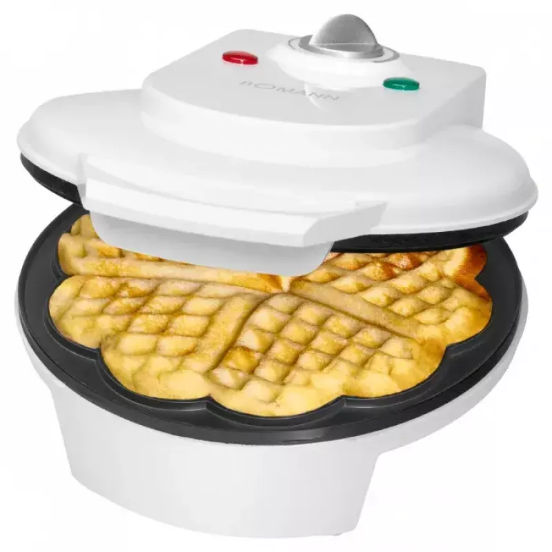 Wafelijzer Bomann WA 5018 CB 1 wafel 1200 W wit