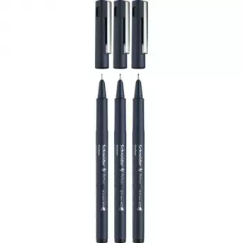Fineliner Schneider Pictus zwart 3 stuks