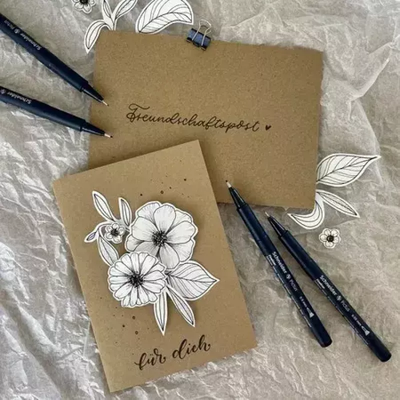 Fineliner Schneider Schreibgeräte Pictus zwart 8 stuks