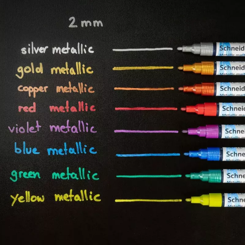 Paint marker Schneider ML01111501 koper goud zilver violet 4 stuks
